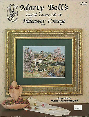 Marty Bell Hideaway Cottage Cross Stitch Pattern English Cottage Scene  • $5.59