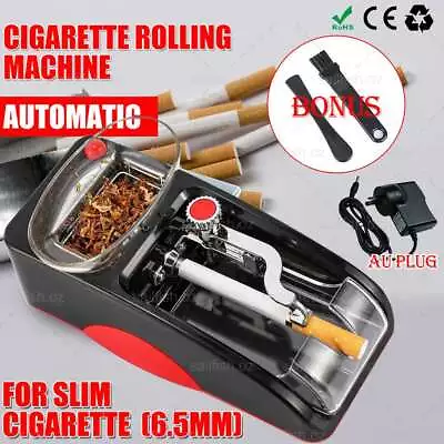 6.5mm Ultra Slim Electric Automatic Cigarette Rolling Machine Tobacco Injector • $19.99