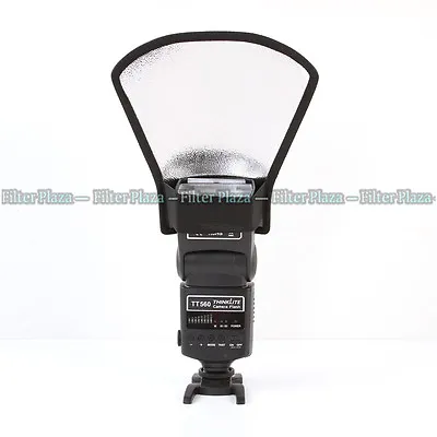 Universal Flash Diffuser Softbox Silver/White Reflector For Speedlite/Speedlight • $3.99