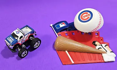 2010 MLB Chicago CUBS DecoPac Cake Topper And 2005 Fleer Cubs Mini Monster Truck • $9.99