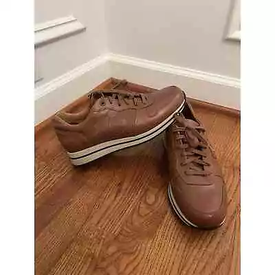 Mephisto Men's Gordon Casual Sneakers Lace Up Brown Leather Size 8 • $135