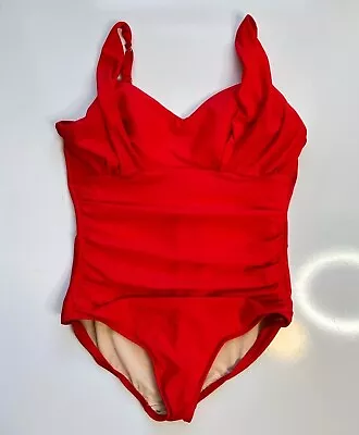 Miraclesuit One Piece Slimming Light Red Swimsuit / Women’s Size 18 • $29.95