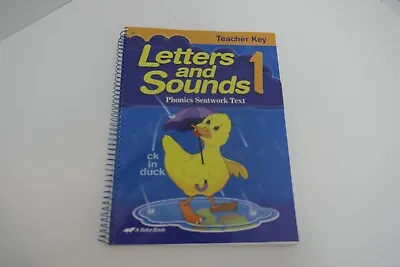 Letters And Sounds 1 Teacher Key Spiral Bound A Beka PB • $12.99