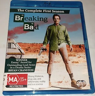 BREAKING BAD - Complete First Season / Series 1 (Blu-Ray) 2 Disc Set - FREE POST • $7.99