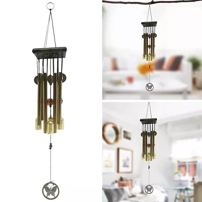 Large Wind Chimes Copper Bells Tubes Outdoor Garden Yard Home Ornament Decor • £5.99