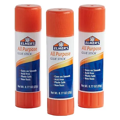 Elmer's All Purpose Glue Stick 0.77 Oz. 3/Pack (E5022) • $10.75