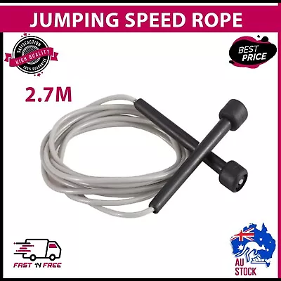 Skipping Jump Rope Speed Rope 2.7 M MMA Boxing Cardio Gym Exercise Fitness ✅ • $2.79