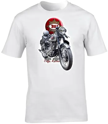 T-Shirt Cafe Racer Motorbike Motorcycle Biker Short Sleeve Crew Neck • £16.99