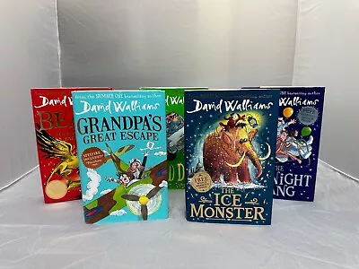 David Walliams Hardback Book Bundle Midnight Gang Bad Dad Beast Ice Monster  • £14.99