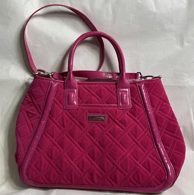 Vera Bradley Trimmed Trapeze Satchel With Strap Fuschia Pink NWT • $35.99