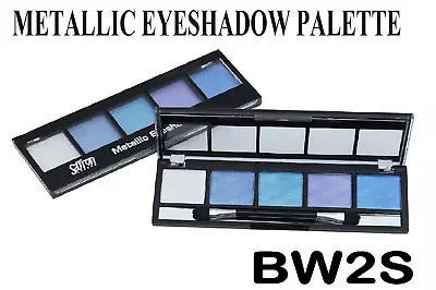 £3.55 • Buy Saffron Metallic Eyeshadow Palette Shimmer Eye Colours