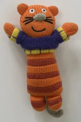 £9.59 • Buy LATITUDE ENFANT  17cm Sacha Woolley Family Orange Knitted Tabby Cat Plush No Tag