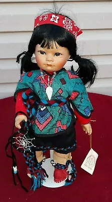 World Gallery Dream Dancer Shelton 450 Snow Bird Girl Indian Doll Damaged Box ✞  • $49.97