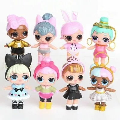 Set Of 6 - 8 Pcs LOL Dolls L.O.L Surprise Ball Lil Sisters Pets Toys Girls Set • £12.49