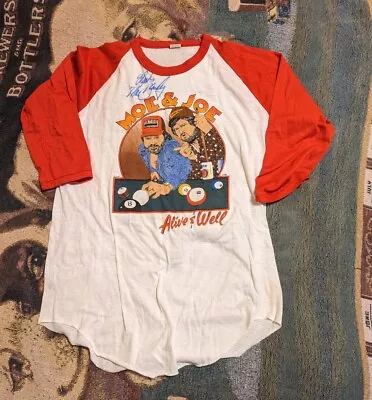 Vintage 1984 Signed Moe & Joe Good Ol Boy's Alive Well Raglan T-Shirt L  • $49.88