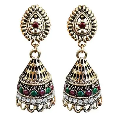 $13.52 • Buy Ethnic Indian Bollywood Earrings Traditional Gypsy Jhumka Jhumki Drop Earrings