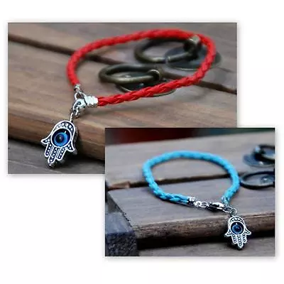 KABBALAH RED Or BLUE STRING BRACELET Good Luck Evil Eye Hamsa Hand Protection • $6.95