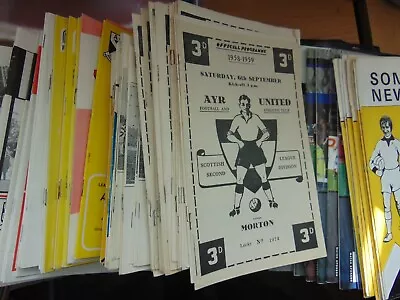 REVISED 11/3/22 Ayr United Home Programmes 1 1950s-date Choose Games From Menu  • £1.99