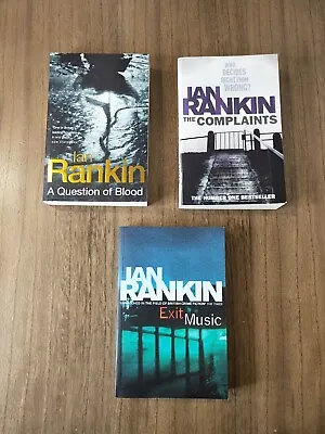 £17.16 • Buy Exit Music, The Complaints & A Question Of Blood By Ian Rankin 3X Book Paperback
