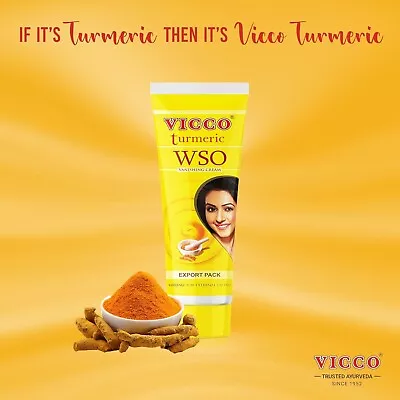 Vicco Turmeric WSO Vanishing Cream For Dark Spots Acne Prone Skin 80g 2.8 Oz • $12.99
