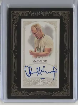$46 • Buy 2012 Topps Allen & Ginter John McEnroe Mini Framed Auto #AGA-JM Tennis Champion