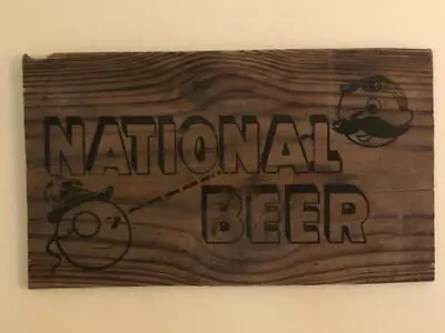 Original 1940s Hanging National Bohemian Beer Box Art /Natty Mr Boh/Baltimore • $99.95