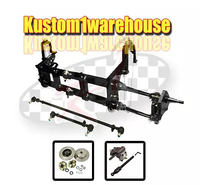 $2535 • Buy 4 Inch Narrowed VW Link King Pin Front End Beam W/drop Disc Brakes 5x4 3/4 Chevy