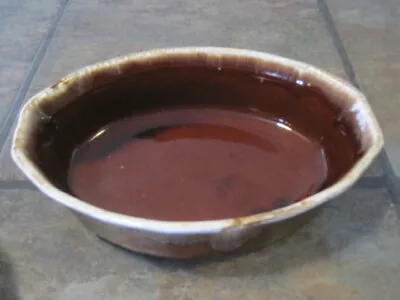 Mccoy Pottery ~ Usa ~ 9  Casserole / Baking Dish #7070 ~ Brown Drip ~ Euc • $9.95