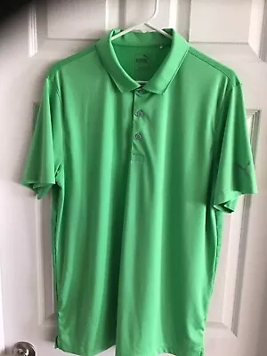 Puma Golf Polo Shirt Mens Size L Large Green • $10.90