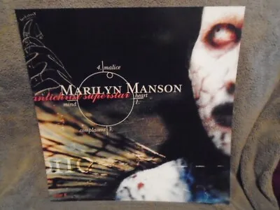 RARE PROMO Marilyn Manson LP FLAT POSTER Antichrist Superstar Nine Inch Nails 96 • $29.99