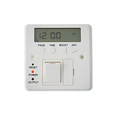 £37.49 • Buy Digital Fused Spur Timer Wall Controller For Electric Heated Towel Rail Radiator