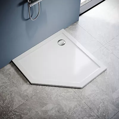 £114.99 • Buy Shower Tray For Pentagonal Enclosure Door Glass Cubicle Slimline Stone Resin