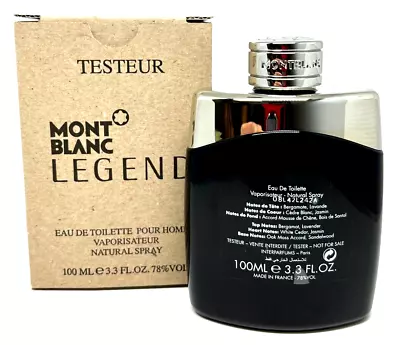 Legend By Mont Blanc 3.3 Oz EDT Men's Cologne New Tester • $32.95