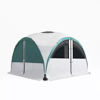 Large Garden Gazebo Event Dome Shelter Party Tent Outdoor Camping Waterproof UV • £155.95