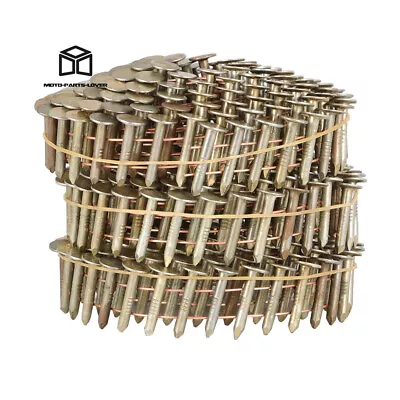 7200 Pack 3/4  × 0.12  15 Degree Electro Galvanized Coil Roofing Nails • $52.46