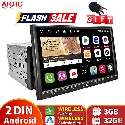 ATOTO S8Pro 10in 2DIN Car Stereo 4G GPS NAVI Track Wireless Android Auto CarPlay • $419.16
