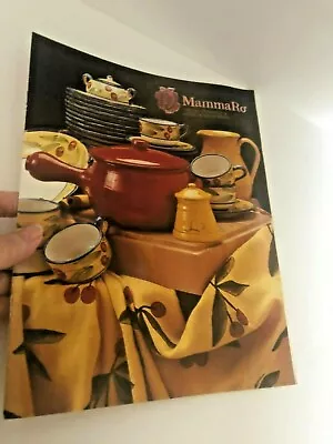 Vtg MAMMA RO CATALOG Magazine RETAIL PRICE LIST Italian Ceramics Textiles  A • $9.95