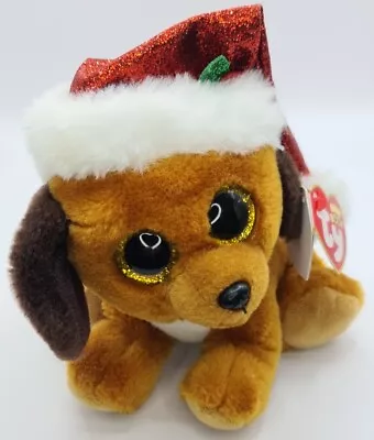 Christmas Howlidays The Dog Ty Beanie Boos Tags  - 6  Christmas Puppy Dog Plush • $23