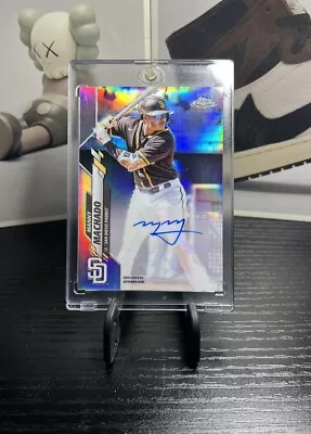 Manny Machado 2020 Topps Chrome Refractor Auto Autograph PADRES • $75