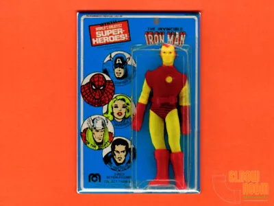 Mego Iron Man 2x3  Fridge/locker Magnet Box Art Greatest Super-Heroes Marvel • $3.75