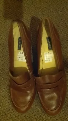 Ladies Brow Leather Shoes Jaeger Size 6  EU 39 • £8.90