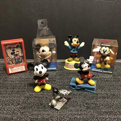 Vtg Mickey Mouse Disney Lot Gabriel Dancer Push Up Puppet Antenna Topper Figures • $39.99