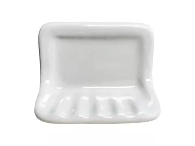 White Glazed Ceramic Bathroom Accessory Kit (Soap Dish Holder) - Not For Flat... • $72.15