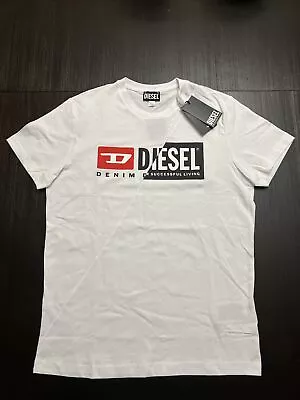 DIESEL T-Diego-Cuty Men Graphic T-shirt Size L (21x28 ) White 100% Cotton NWT • $29.99