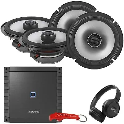 Alpine S-Series S2-S65 6.5  Coaxial Speakers (4x) & S2-A36F Amp Hi-Res Audio Kit • $459.99