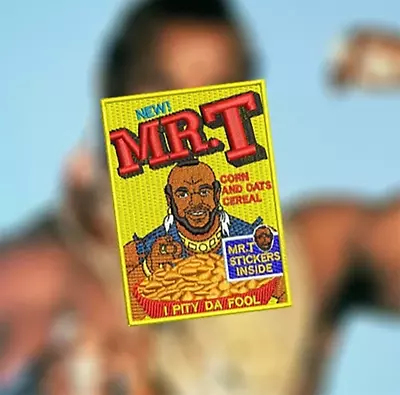 Cute Vintage Style Mr. T 80's Cereal Shirt Patch 9cm / 3.5 Inch Applique • $6.99