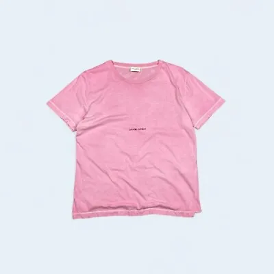 Saint Laurent Archive Logo Pink Shirt Size S • £116.77