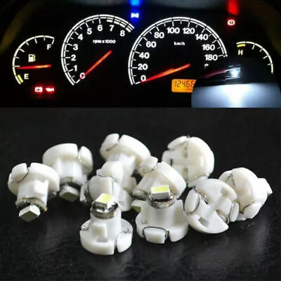 10x White T4.2 Neo Wedge 1-SMD LED Cluster Instrument Dash Climate Bulbs Light* • $10.25