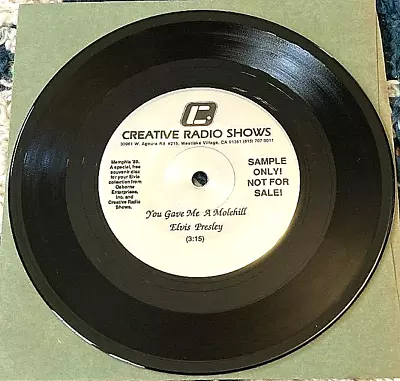 Elvis Presley: You Gave.../Nearer... 7  Record Creative Radio Shows Promo SVG+ • $10.99