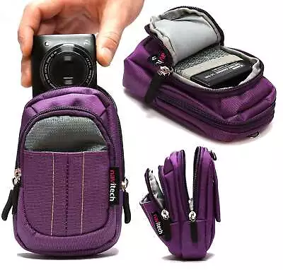 Navitech Purple Camera Case For Panasonic Lumix DMC-LX10 4K Camera • $33.26